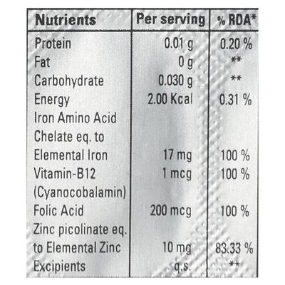 IZT Tablet 10's - Iron Supplement/Anaemia-Vma