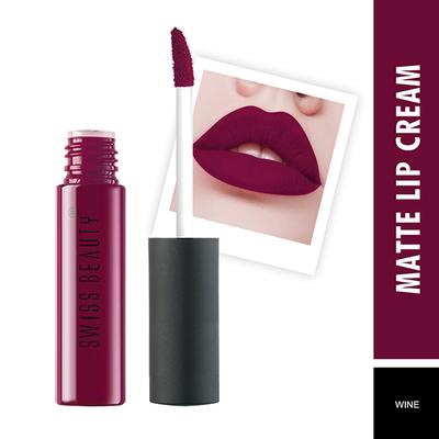 Swiss Beauty Soft Matte Liquid Lipstick - (Wine) 6 ml - Liquid Lipsticks