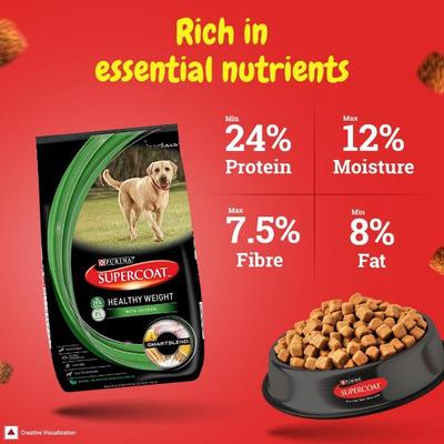 Nestle Purina Supercoat Healthy Weight With Chicken Dog Food 3 kg - Petfood