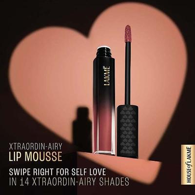 Lakme Xtraordin-Airy Lip Mousse Lets Talk Nude 4.6 gm - Lipsticks