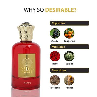 RiiFFS Imperial Rouge Eau De Parfum for Women 100 ml - Women Perfumes (Edt/Edp)