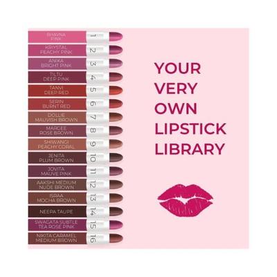 Just Herbs Enriched Ayurvedic Lipstick Micro-Mini Kit 7gm - Lipsticks