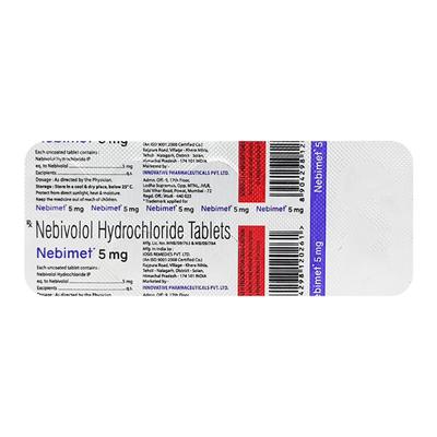 NEBIMET 5mg Tablet 10's - Hypertension-Bet