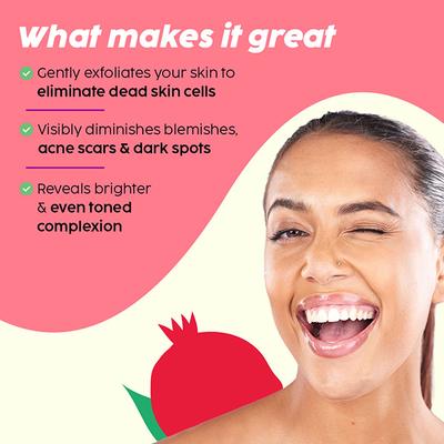 Plix The Plant Fix Pomegranate Peeling Potion & Collagen Powder Combo For Women & Men 30 ml - Face Gels