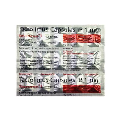 TACROREN 1 Capsule 15's - Auto Immune Disease-Imm