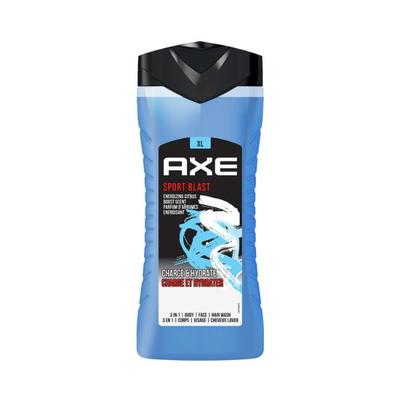 Axe Sports Blast 3 In 1 Body Face & Hair Wash for Men Long-Lasting Fragrance 400 ml - Shower Gels & Body Wash