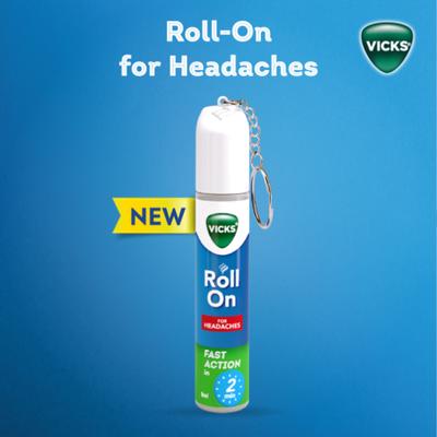 Vicks Roll On For Headaches 8 ml - Roll-On/Patch