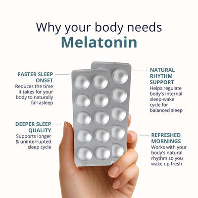 Briyo Melatonin Chewable Tablets - Natural Grape Flavour 50's - Mental Health