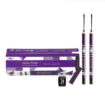 Plum NaturStudio Kajal All Day Wear Kohl Twin Pack 2.4gm - Kajal & Kohls