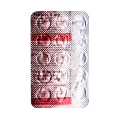 WYSOLONE DT 5mg Tablet 15's - Hormonal Therapy-Cor