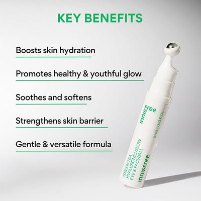 Innisfree Green Tea Hyaluronic Glow Eye & Face Ball 10 ml - Face Moisturizers