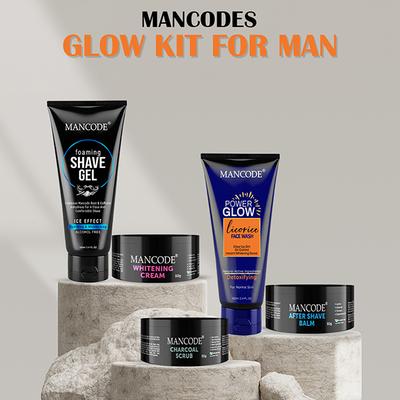 Mancode Glow Kit Gift Set for Men - Complete Grooming & Skincare for Radiant, Revitalized Skin 1's - Makeup Kits & Sets