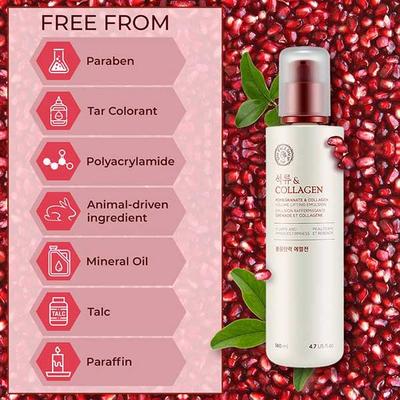 The Face Shop Pomegranate And Collagen Volume Lifting Emulsion 140 Ml - Face Serum