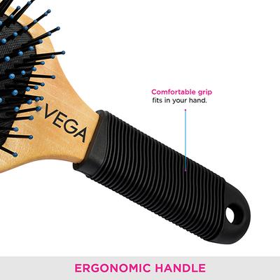 Vega Wooden Paddle Brush (E1 - PB) 1's - Hair Brushes