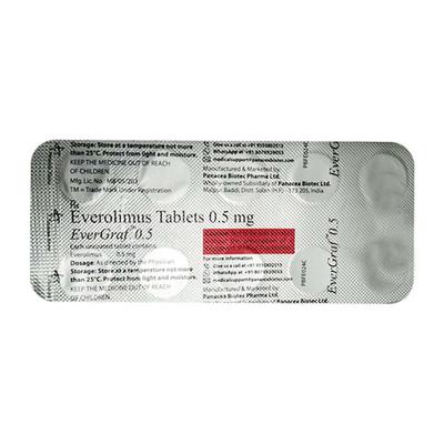 Evergraf 0.5mg Tablet 10'S - Auto Immune Disease-Imm
