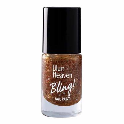 Blue Heaven Bling Nailpaint 802 (Love in Gold) 8 ml - Nail Polish