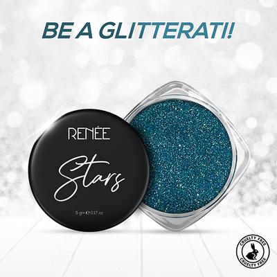 Renee Stars Face and Body Glitter - Blue 5 gm - Eye Shadow Palettes