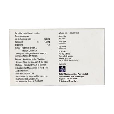 Feneed XT Tablet 10'S - Iron Supplement/Anaemia-Vma