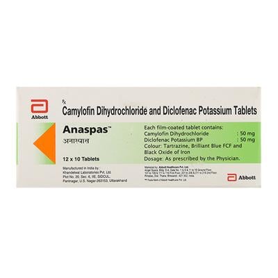 Anaspas Tablet 10'S - Muscle Spasm-Ant