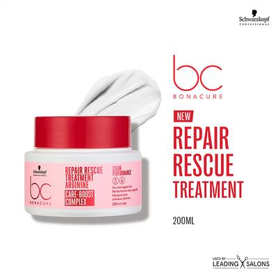 Schwarzkopf Professional Bonacure Repair Rescue Treatment with Arginine,with Vegan Keratin 200 ml - Hair Masks & Packs