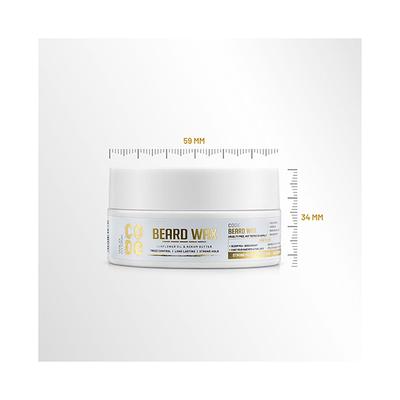 Wild Stone Code Beard Wax Prevents Hair Loss Dandruff Dryness & Itchy Beard for Men M 40 gm - Beard Wax