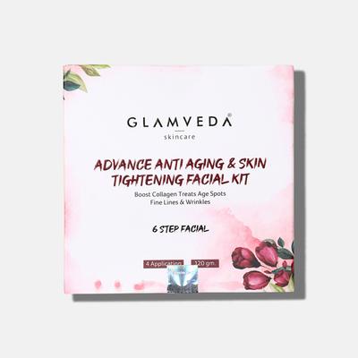 Glamveda Advance Anti Ageing Facial Kit 120 gm - Facial Kits