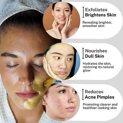 House of Beauty 24K Real Gold Dust Face Mask-Bridal Party Instant Glow with Niacin& Vit-C 100ml - Face Mask