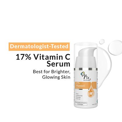 Fixderma 17% Vitamin C Face Serum with Retinol & Niacinamide Face Serum 10 gm - Face Serum