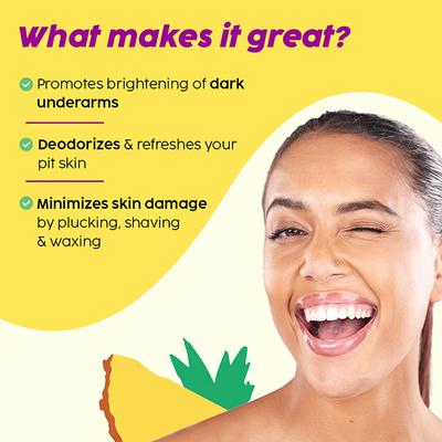 Plix The Plant Fix Pineapple Underarms Lightening Deodorant For Women 100 ml - Women Deodorants/Roll-Ons