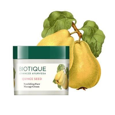 Biotique Quince Seed Nourishing Face Massage Cream for Normal to Dry Skin 50 gm - Face Creams