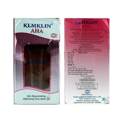 Klmklin Aha Gel Face Wash 50ml - Cleanser-Emo
