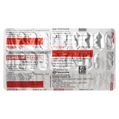 Glimestar M2 Forte Tablet 30'S - Diabetes-Ant