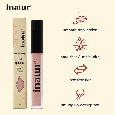 Inatur Lip Gloss - Angelic (L2) 2ml - Lip Glosses