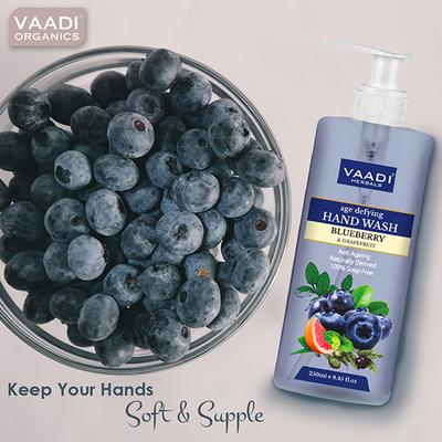 Vaadi Herbals Age Defying Blueberry & Grapefruit Hand Wash 250 ml - Hand Wash & Soaps