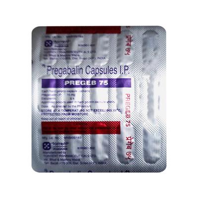 PREGEB 75 Capsule 15's - Neuropathic Pain-Dru