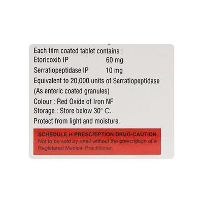 Nucoxia SP Tablet 10'S - Pain relief-Nsa