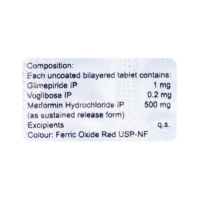 JUBIGLIM MV 1 Tablet 15's - Diabetes-Ant