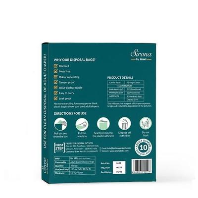 Sirona Adult Diaper Disposal Bags 10's - Adult Diapers & Pads