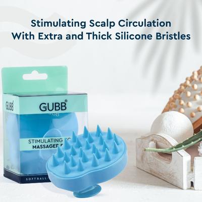 GUBB Stimulating Scalp Massager Brush, Shampoo Brush with Soft Silicone Bristles 1's - Hair Brushes