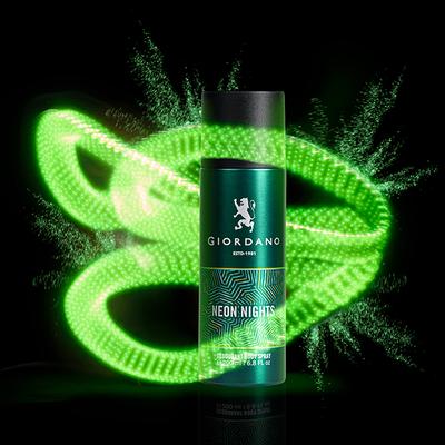 Giordano Neon Nights Deodorant Spray 200 ml - Men Deodorants/Roll-Ons