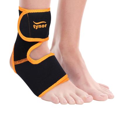 Tynor Ankle Support (Neoprene) (UN) - Black & Orange - Knee/Ankle/Leg/Foot Supports