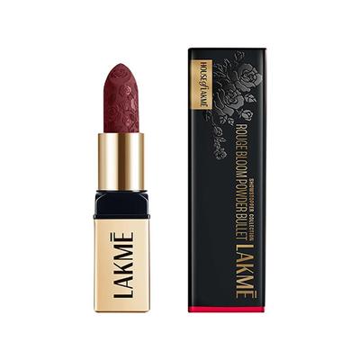 Lakme Rouge Bloom Powder Matte Bullet Plum Garden-208 4 gm - Lipsticks