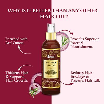 Oriental Botanics Red Onion Hair Oil 200 ml - Hair Oils