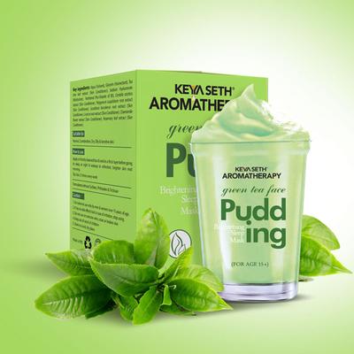 Keya Seth Aromatherapy Green Tea Face Pudding Brightening Sleep Mask 100 gm - Face Packs