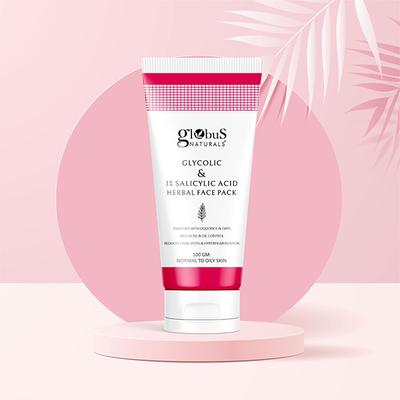 Globus Naturals Pimple Clear Glycolic & 1% Salicylic Acid Face Care Combo Face Wash 6's - Makeup Kits & Sets