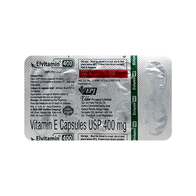 ELVITAMIN 400 Capsule 10's - Supplements-Vam