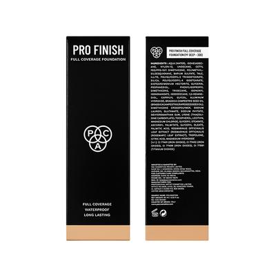 PAC Pro Finish Full Coverage Foundation Matte Finish Sweatproof Waterproof - PF Deep 300 (60 ml) - Foundation