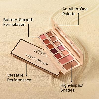 Swiss Beauty Select Light Em Up Multipurpose Face And Eye Palette - Firefly 20 gm - Eye Shadow Palettes