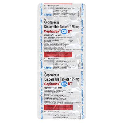 Cephadex DT 125mg Tablet 10'S - Bacterial Infections-Cep