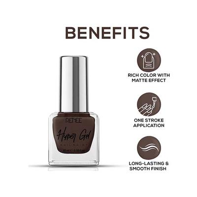 RENEE Hyper Gel Nail Paint - Mocha Brown 10 ml - Nail Polish